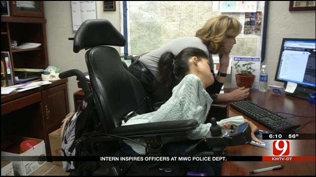 Intern Inspires Officers At MWC Police Department