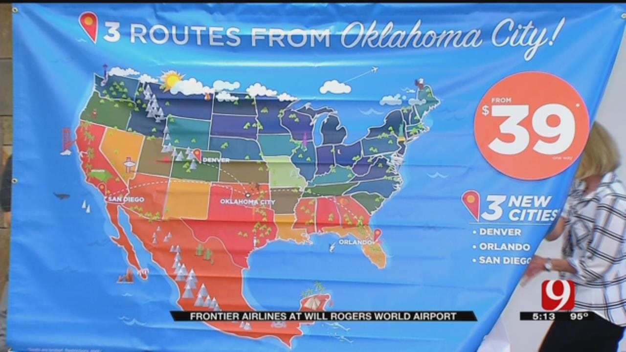 Frontier Airlines To Launch Service To Three Cities From OKC WRWA