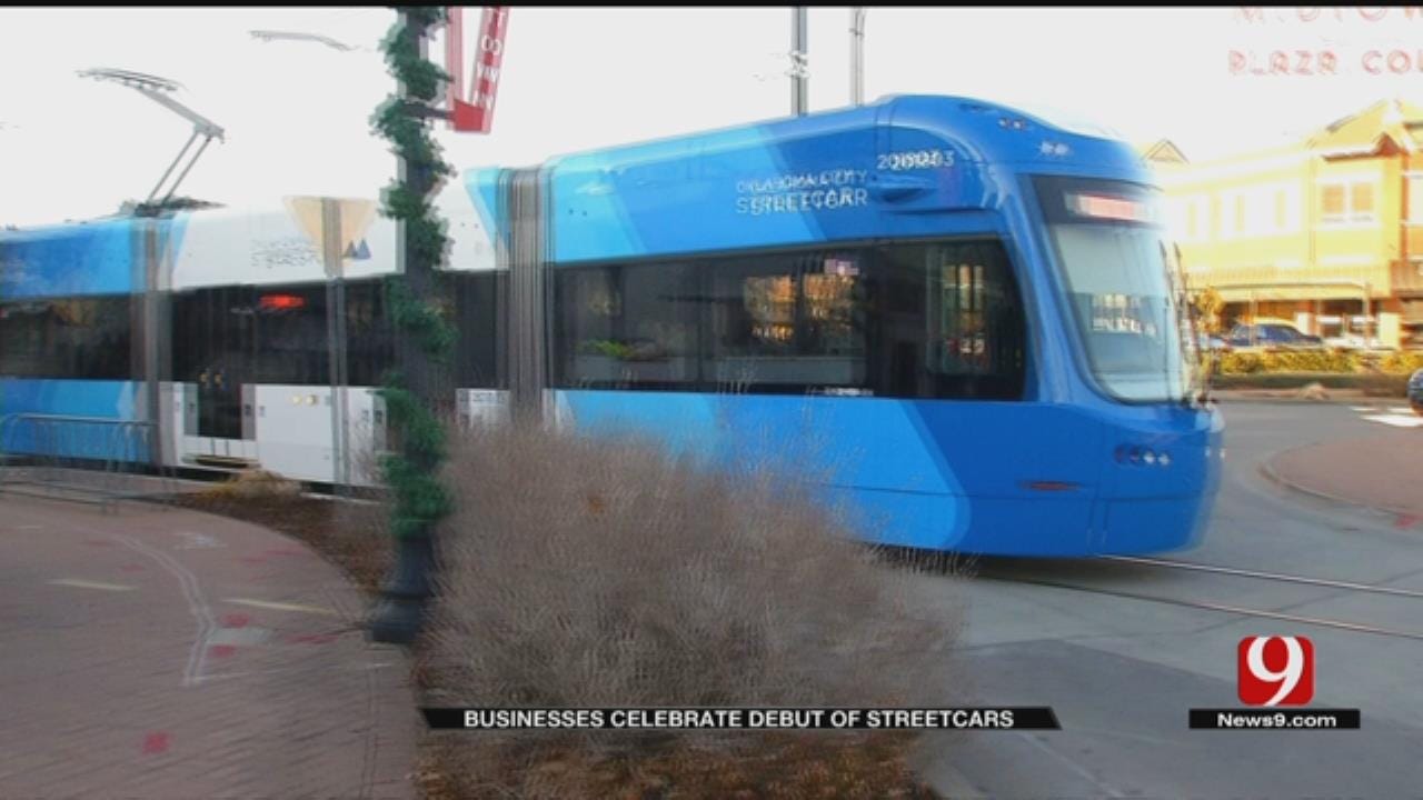 OKC Businesses Celebrate Debut Of Streetcars