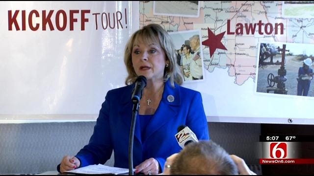 Gov. Mary Fallin Kicks Off Re-Election Campaign In Tulsa