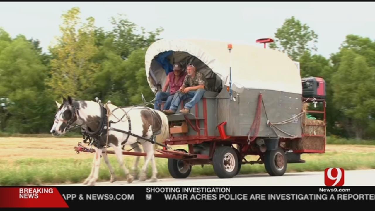 Oklahomans Return Home After Covered Wagon Adventure