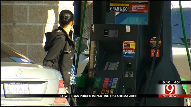 Lower Gas Prices Impact Oklahoma Jobs