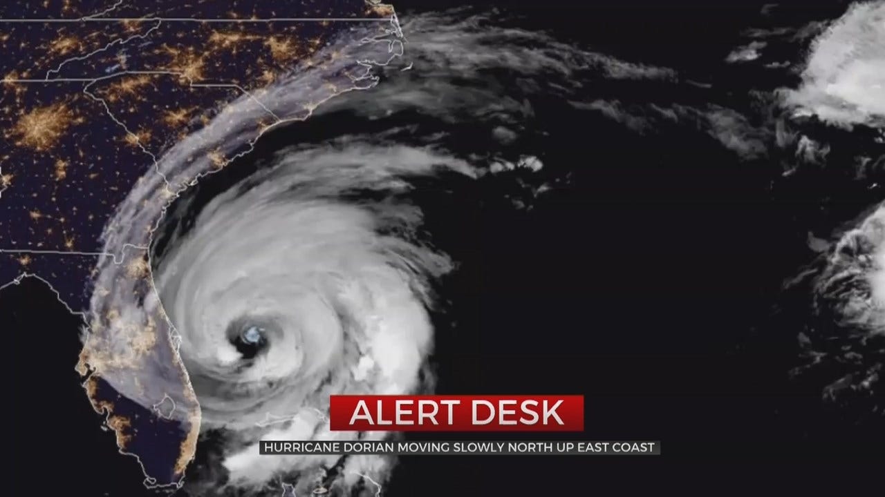 Hurricane Dorian Slowly Moves Up Atlantic Seaboard