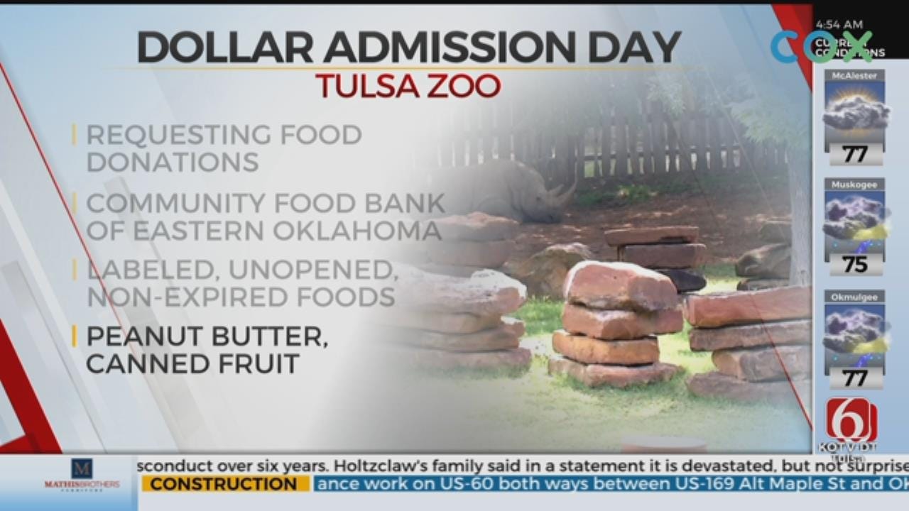 Tulsa Zoo Holds Dollar Day, Collecting Donations For School Pantry Program