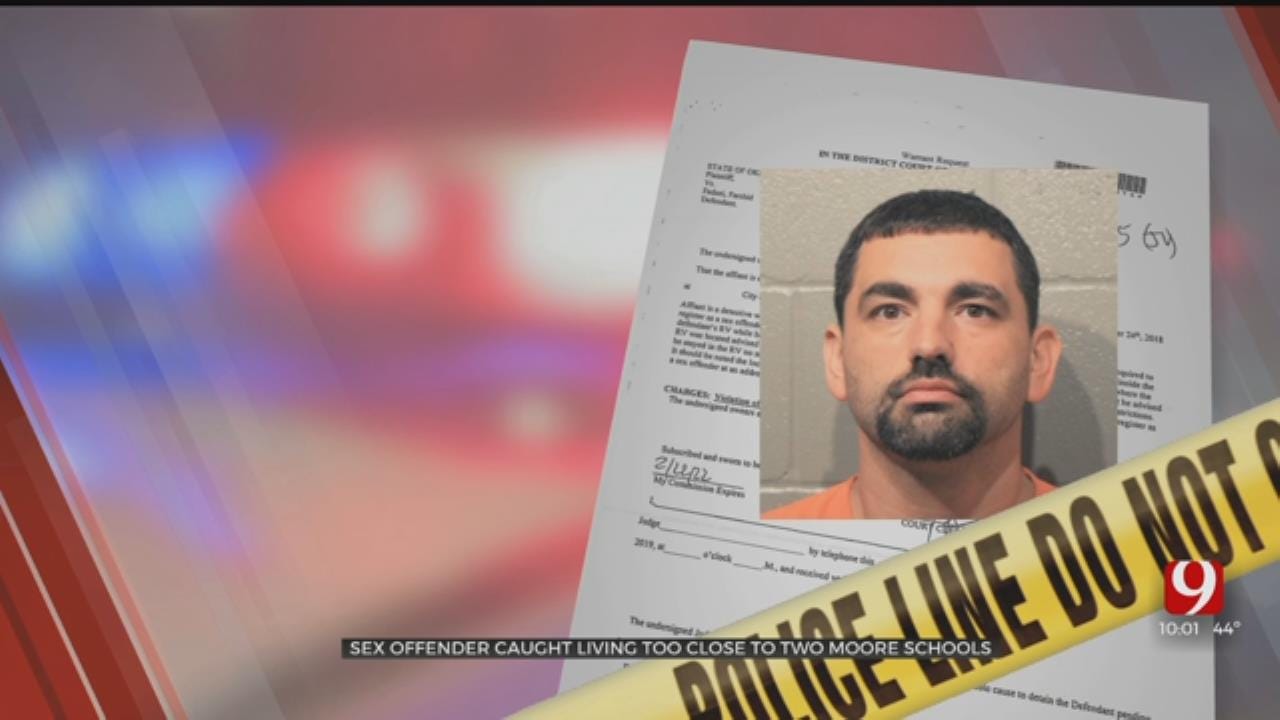 Sex Offender Arrested, Accused Of Living Too Close To Moore Schools
