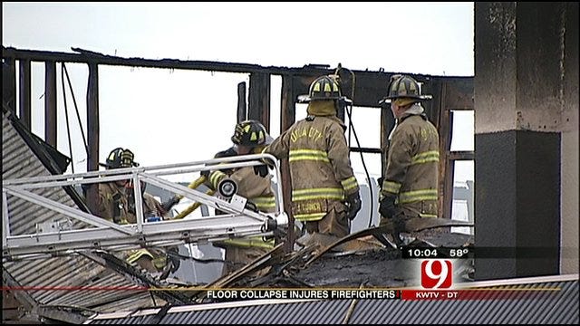 Three Firefighters Injured While Battling Three-Alarm Fire At OKC Strip Mall