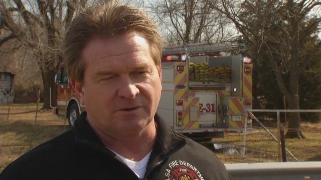 WEB EXTRA: Tulsa Fire Captain Stan May Talks About Shed Fire