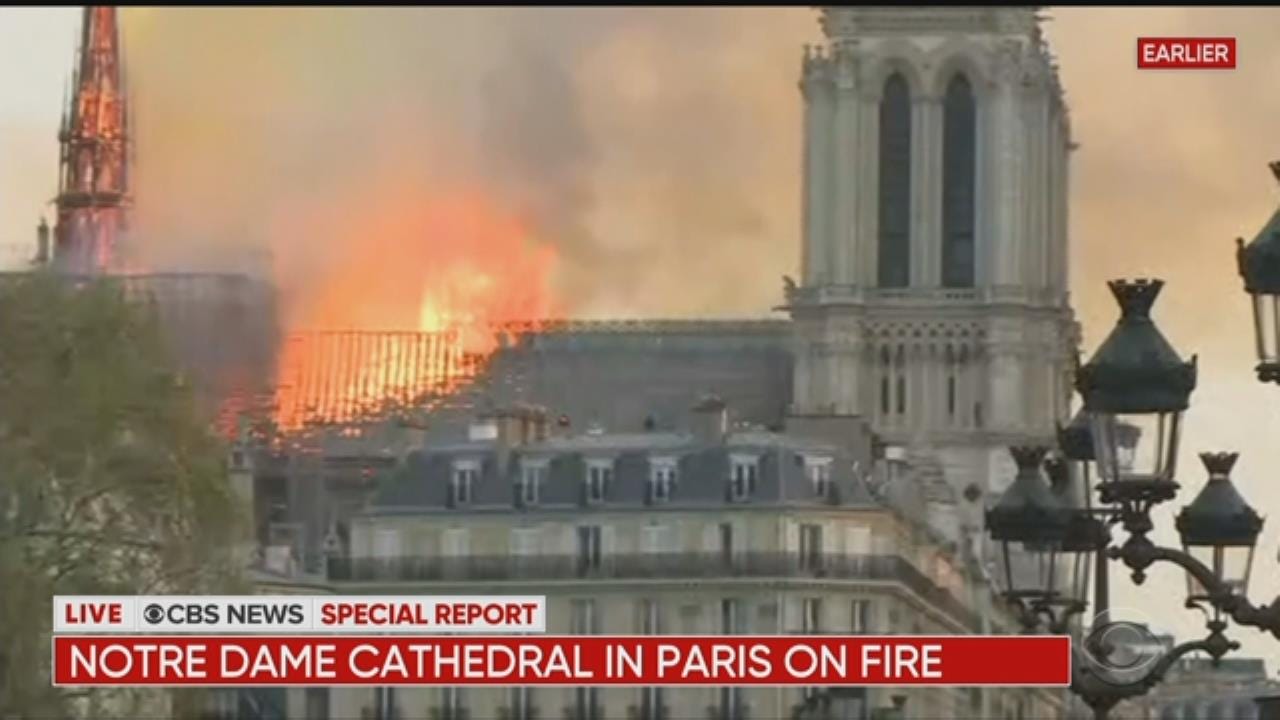 WATCH: Notre Dame Cathedral Burns In Paris