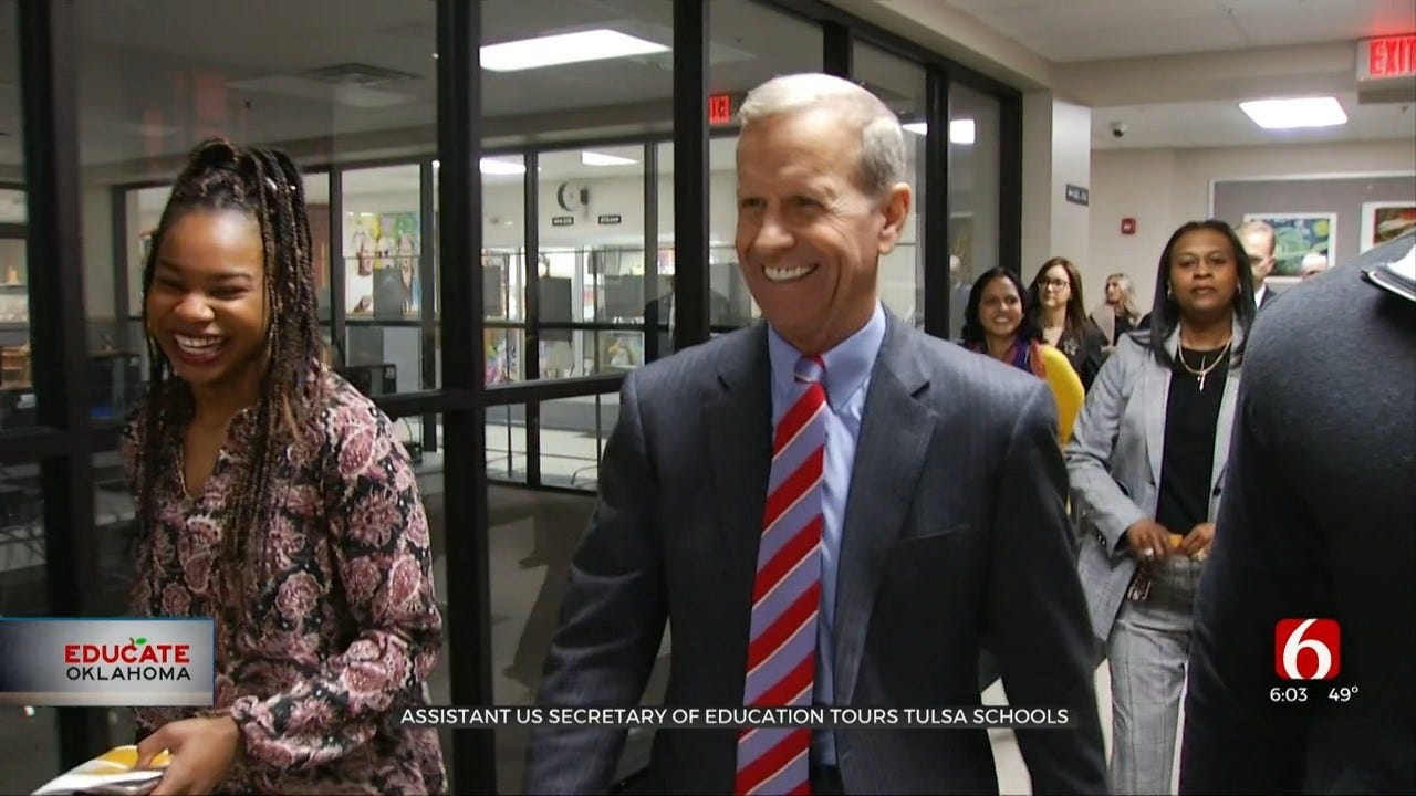 US Assistant Secretary Of Education Visits Tulsa Schools