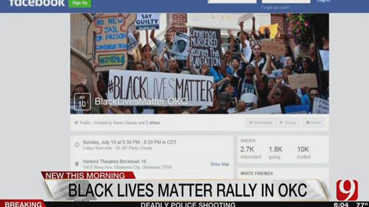 "Black Lives Matter" Rally Still Scheduled For This Weekend In OKC