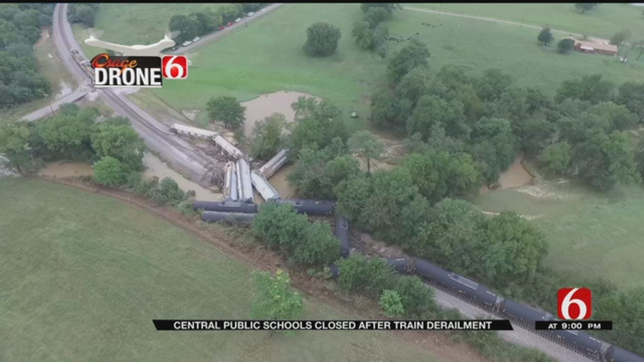 Homes Evacuated As Precaution After Sequoyah County Train Derailment