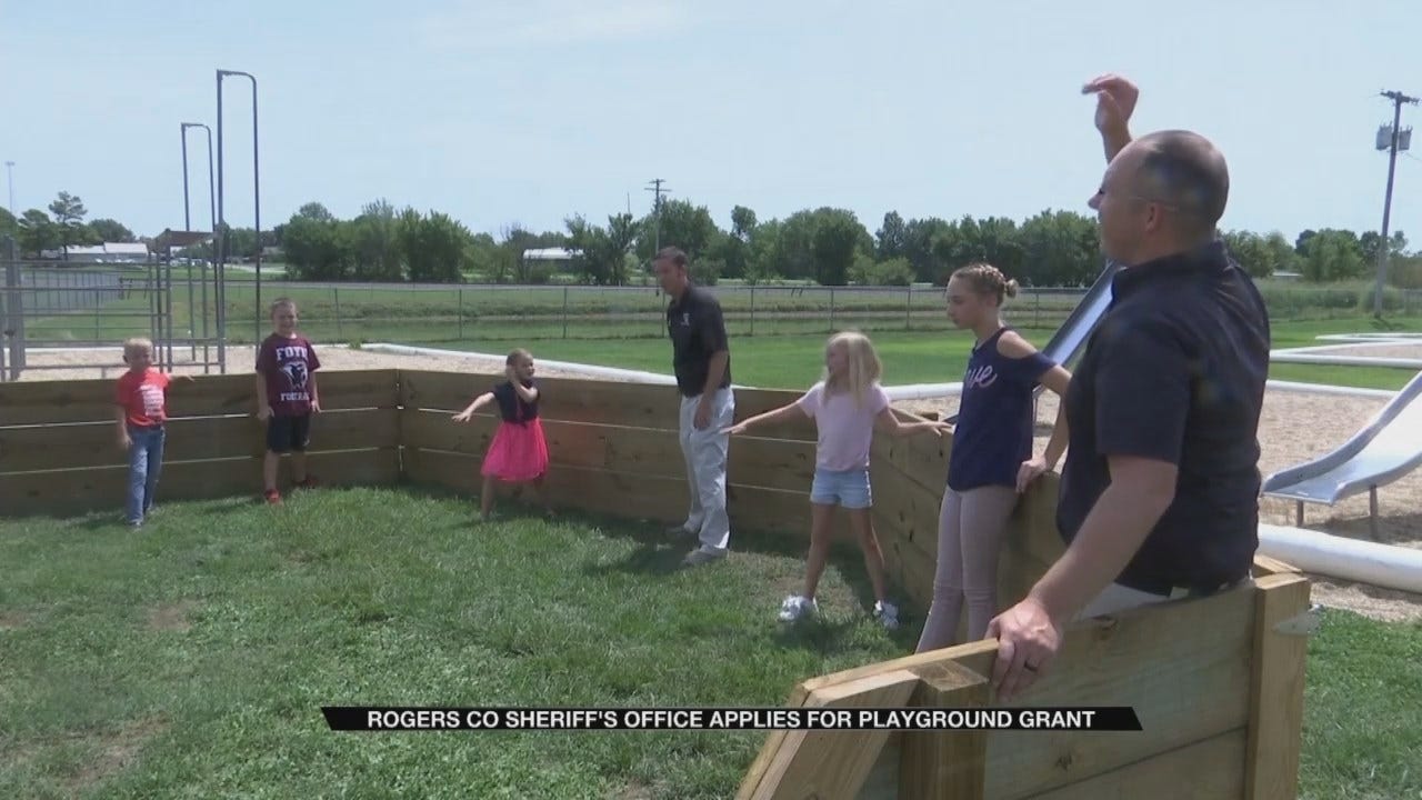 Rogers County Sheriff's Office Introduces New Playground Game To Foyil Elementary