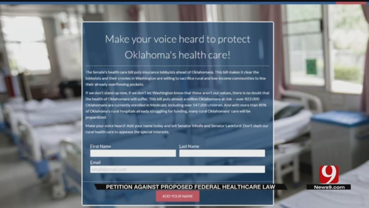 Gubernatorial Candidate Launches Petition Against Senate Health Care Bill