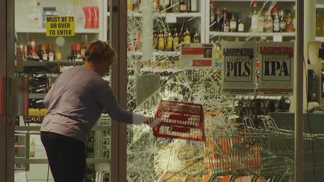 WEB EXTRA: Video From Scene Of Midtown Tulsa Liquor Store