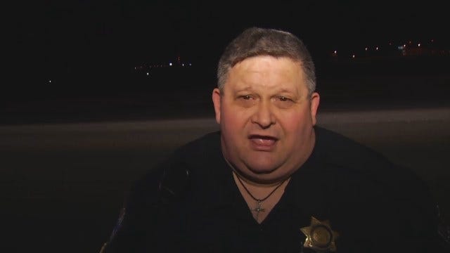 WEB EXTRA: Tulsa Police Cpl. R.W. Solomon Talks About SUV, Deer Crash