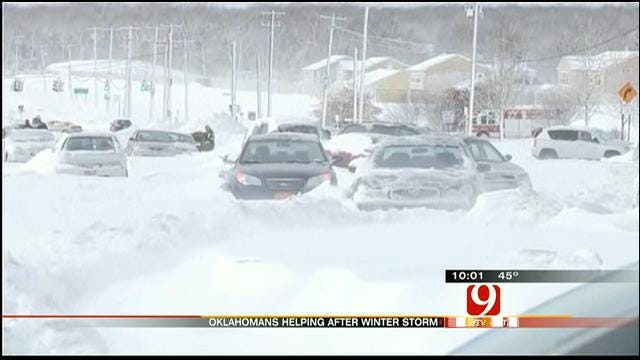 Oklahomans Among Those Battling Through Northeast Blizzard
