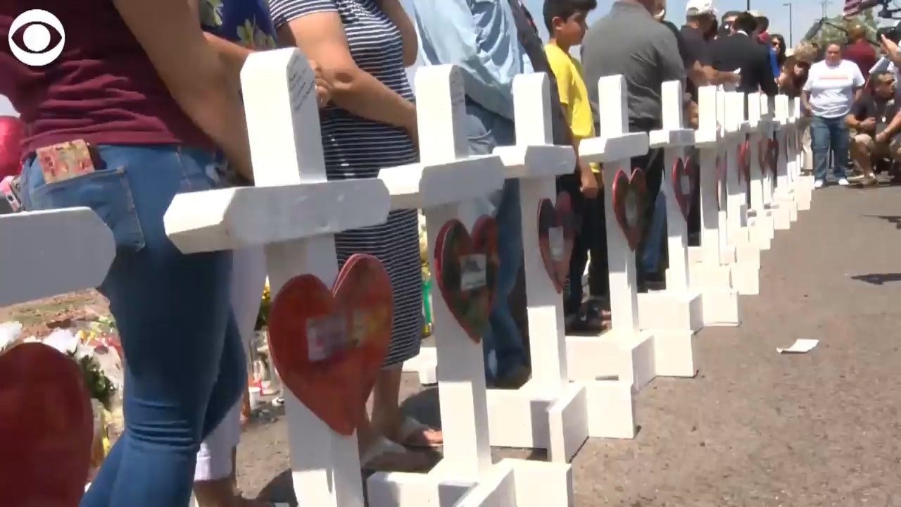 Group Makes White Crosses To Honor El Paso Shooting Victims