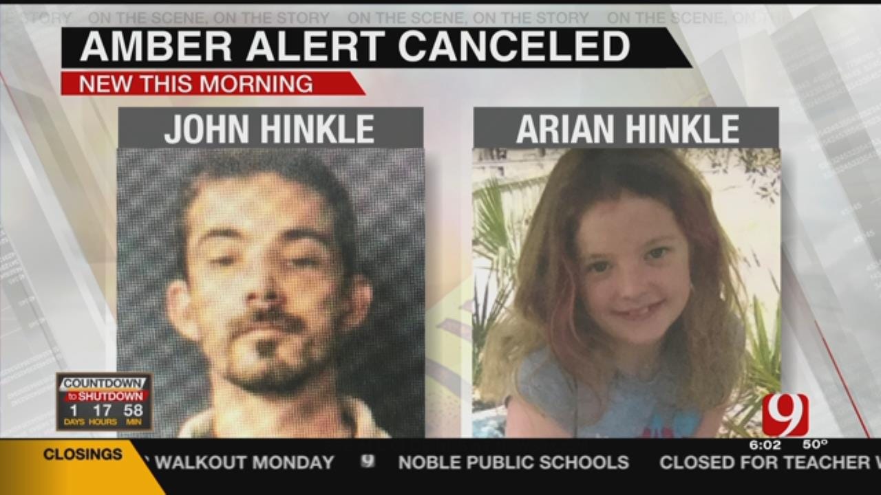 Amber Alert Canceled For Arian Hinkle