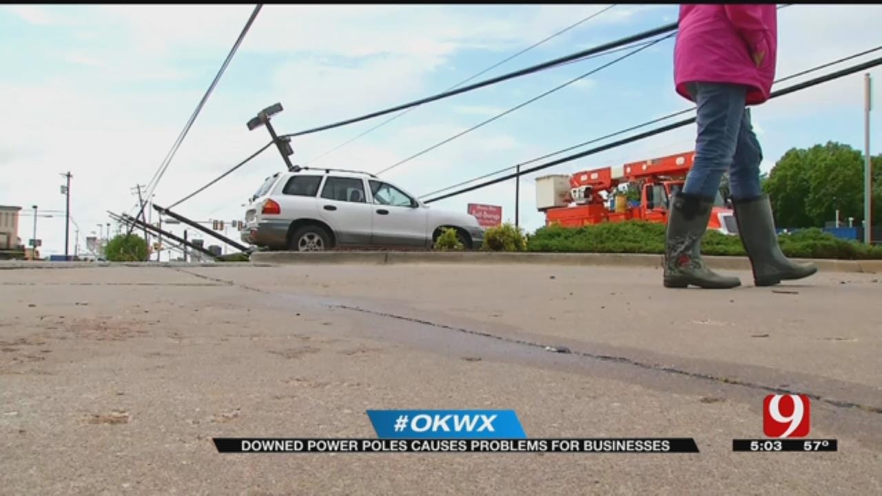 Crews Work To Restore Power To NW OKC Businesses