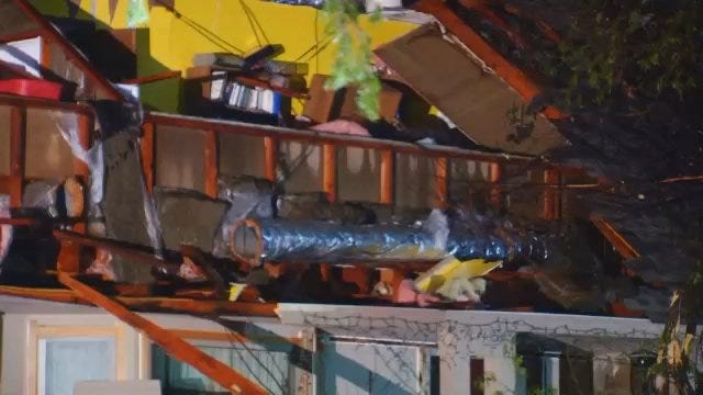 WEB EXTRA: Video Of Storm Damage In Broken Arrow Near 131st And Garnett