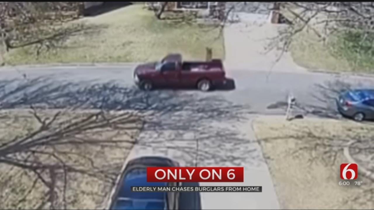 Elderly Tulsa Man Chases Burglars From Home
