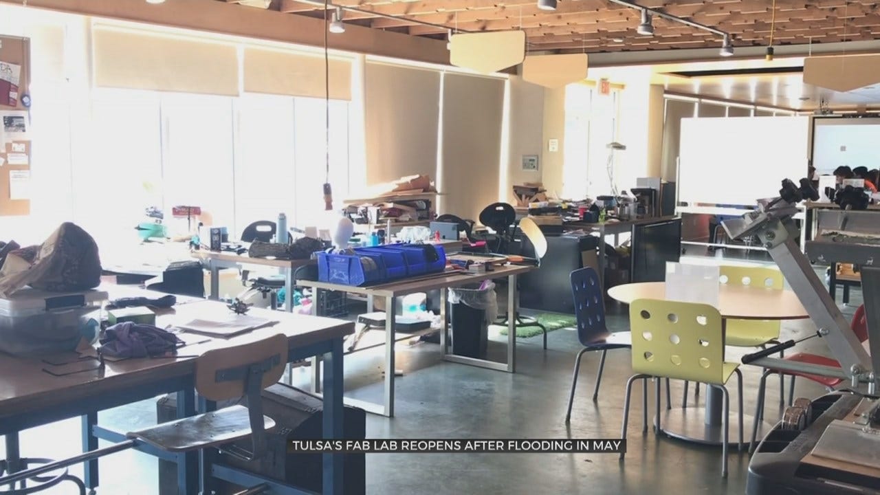 Fab Lab In Tulsa Reopens After Flooding