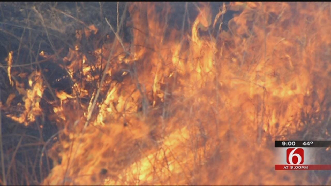 Crews Battle Creek County Grass Fire