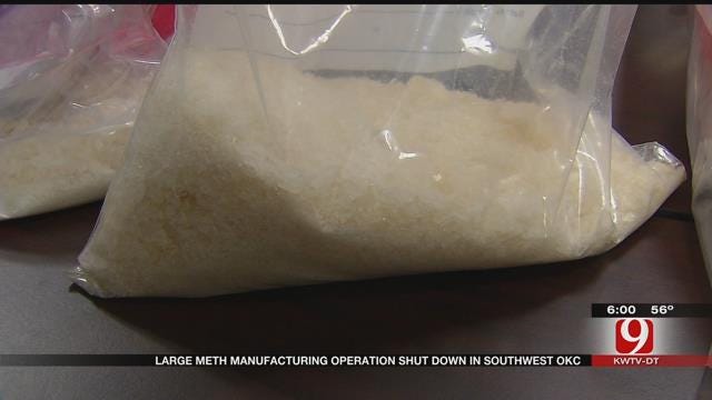 Multiple Agencies Shut Down Large Meth Manufacturing Operation In OKC