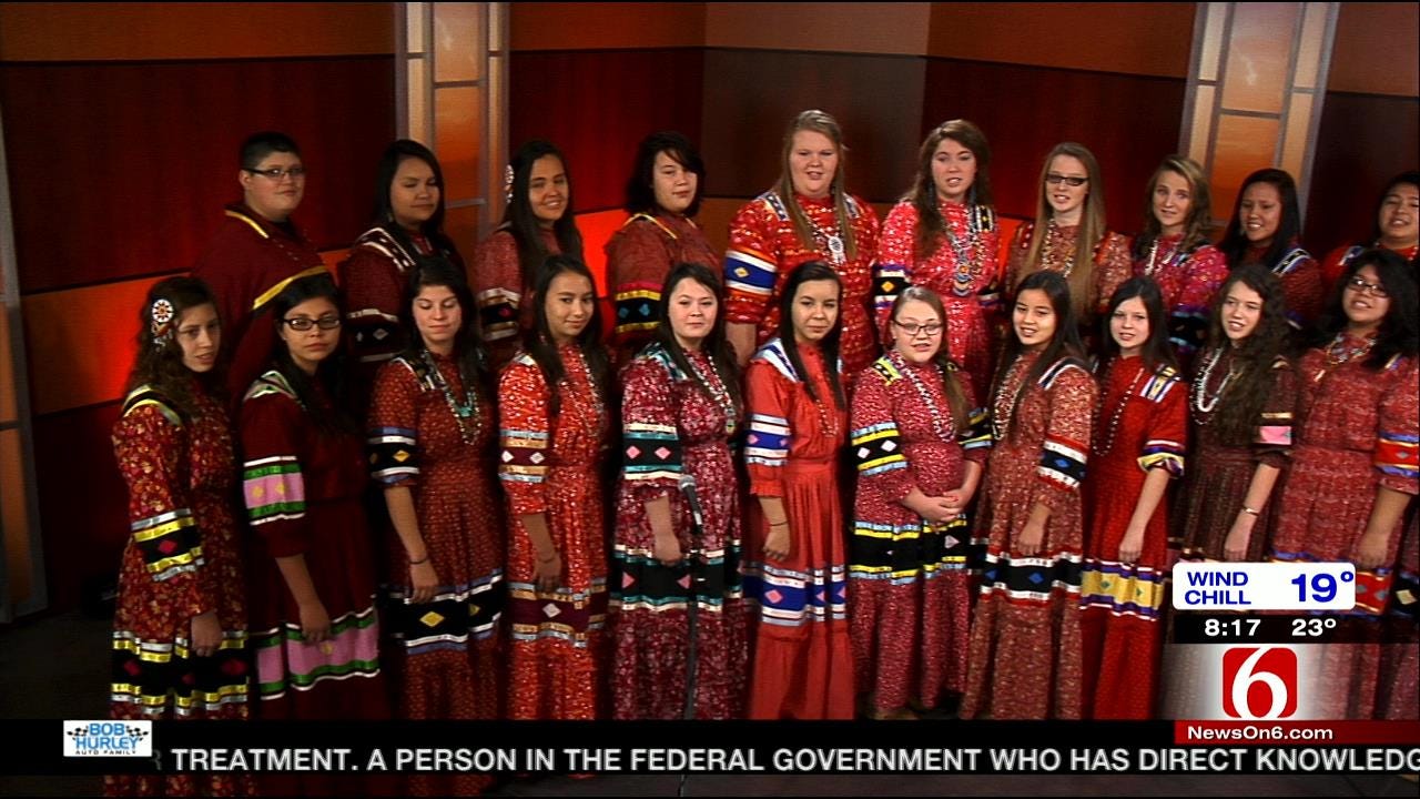 The Cherokee National Youth Choir SIngs Song On 6 In The Morning