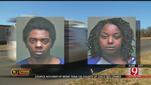 OKC Couple Arrested For More Than 100 Counts Of Sex Crimes Each