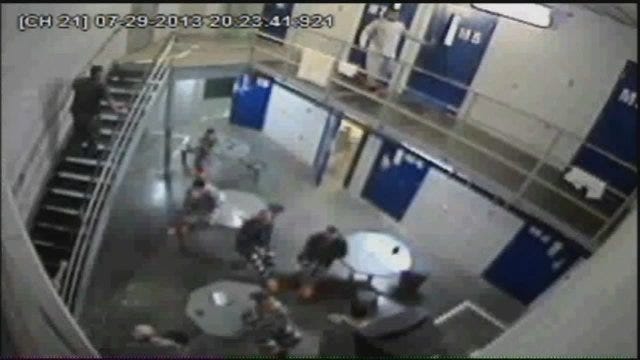 WEB EXTRA: Wagoner County Jail Surveillance Video From 7-29-2013 Jail Escape