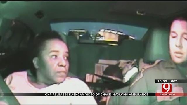 OHP Releases Dash Cam Video Of Chase Involving Stolen Ambulance