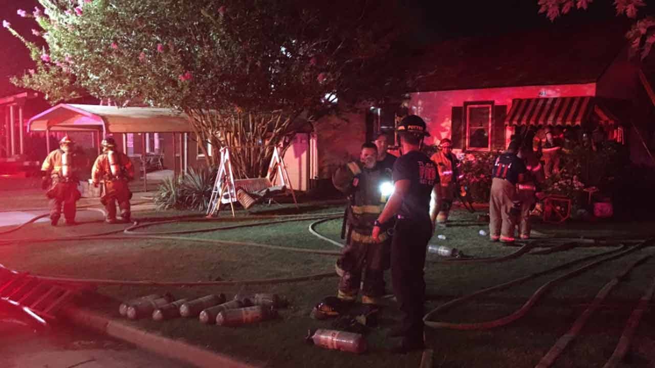 Multiple Trucks Respond To Tulsa House Fire