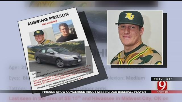 Friends Grow Concerned About Missing OCU Baseball Player