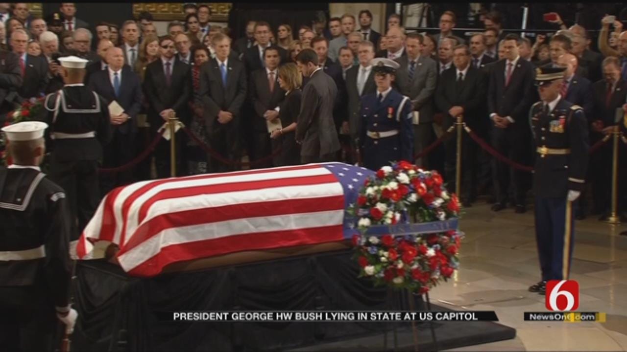 Nation Bids Farewell To H. W. Bush In Washington