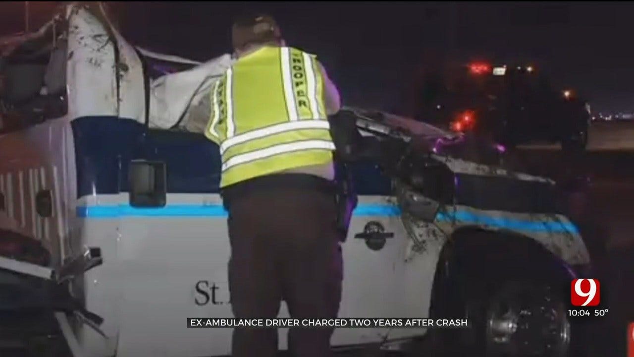 OKC Ambulance Driver Charged With Manslaughter 2 Years After Crash That Killed Patient