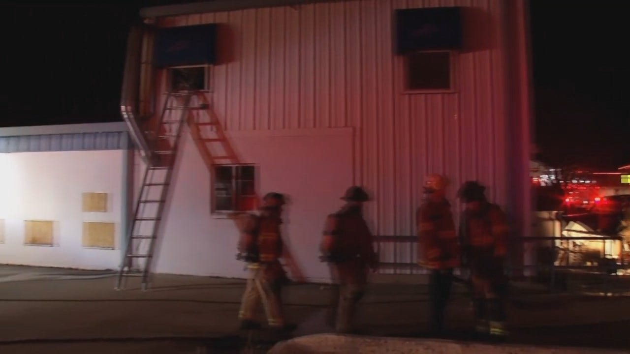 WEB EXTRA: Video From Scene Of Tulsa Business Fire