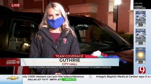 City Of Guthrie Implements New Face Mask Requirement To Combat Coronavirus