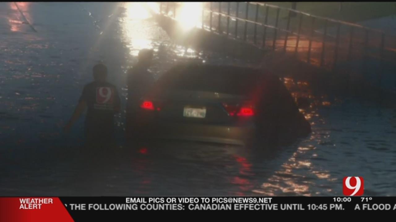 Team Coverage: Heavy Rainfall, Flash Floods Make OKC Metro Roadways Impassable
