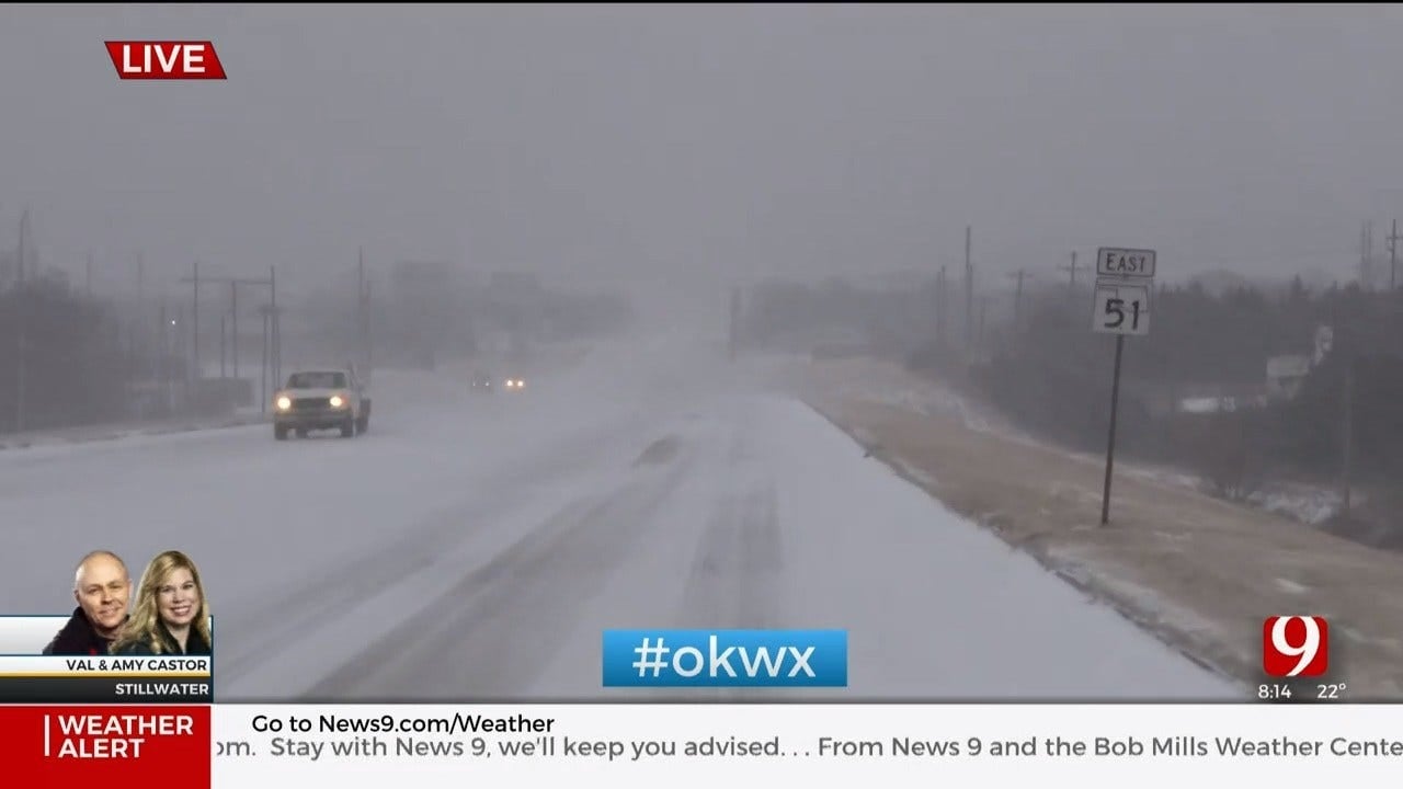 Winter Weather: Val & Amy Track Snow In Stillwater