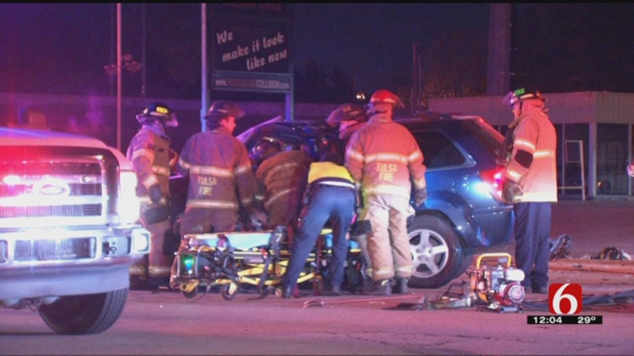 Police: Speeding Driver Leads To Fiery Tulsa Crash