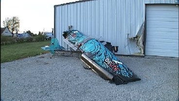 WEB EXTRA: Video From The Scene Of The Ultralight Crash In Owasso