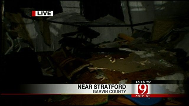 Storm Damage Reported Near Stratford In Garvin County
