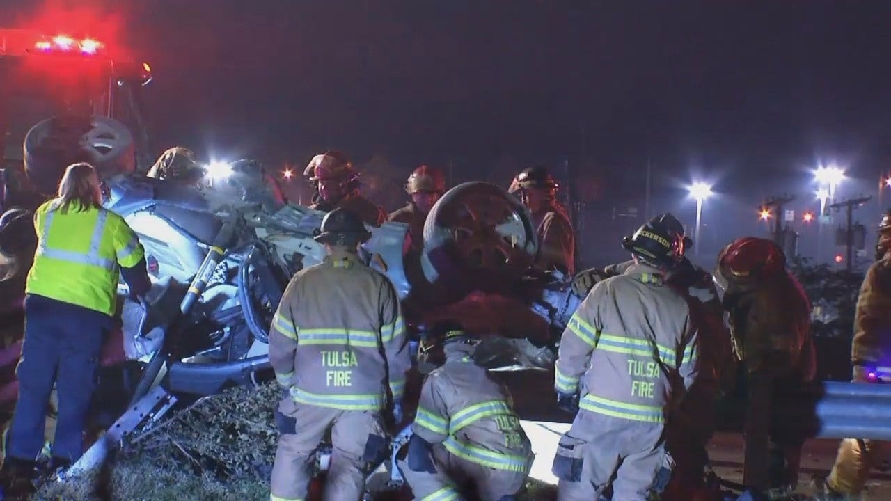 WEB EXTRA: Video From Scene Of Broken Arrow Expressway Fatality Crash
