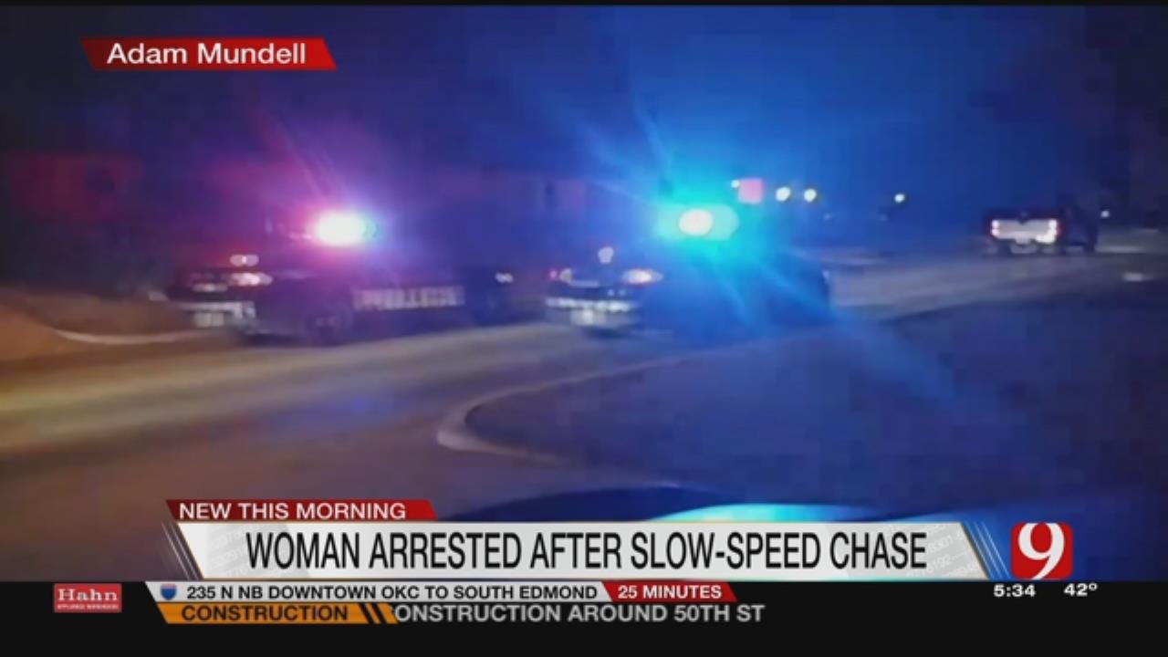One Arrested After Leading OKC Police On Slow-Speed Chase