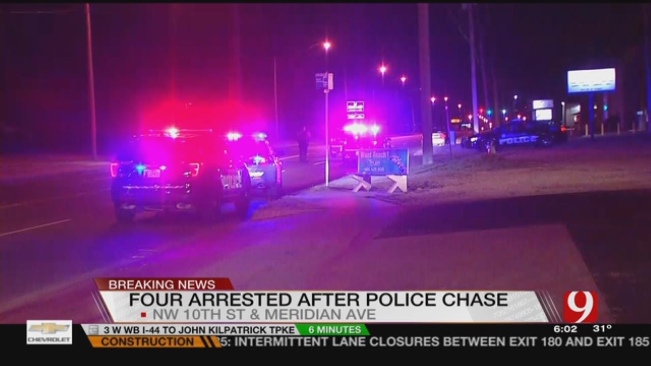 Two Arrested After Police Pursuit In NW OKC