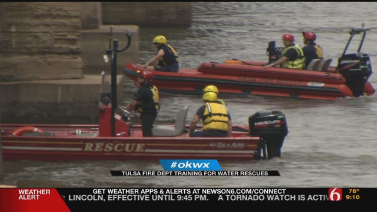 Tulsa Firefighters Train For Water Rescues