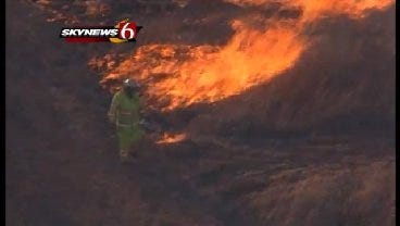 WEB EXTRA: See The Flames From SkyNews6
