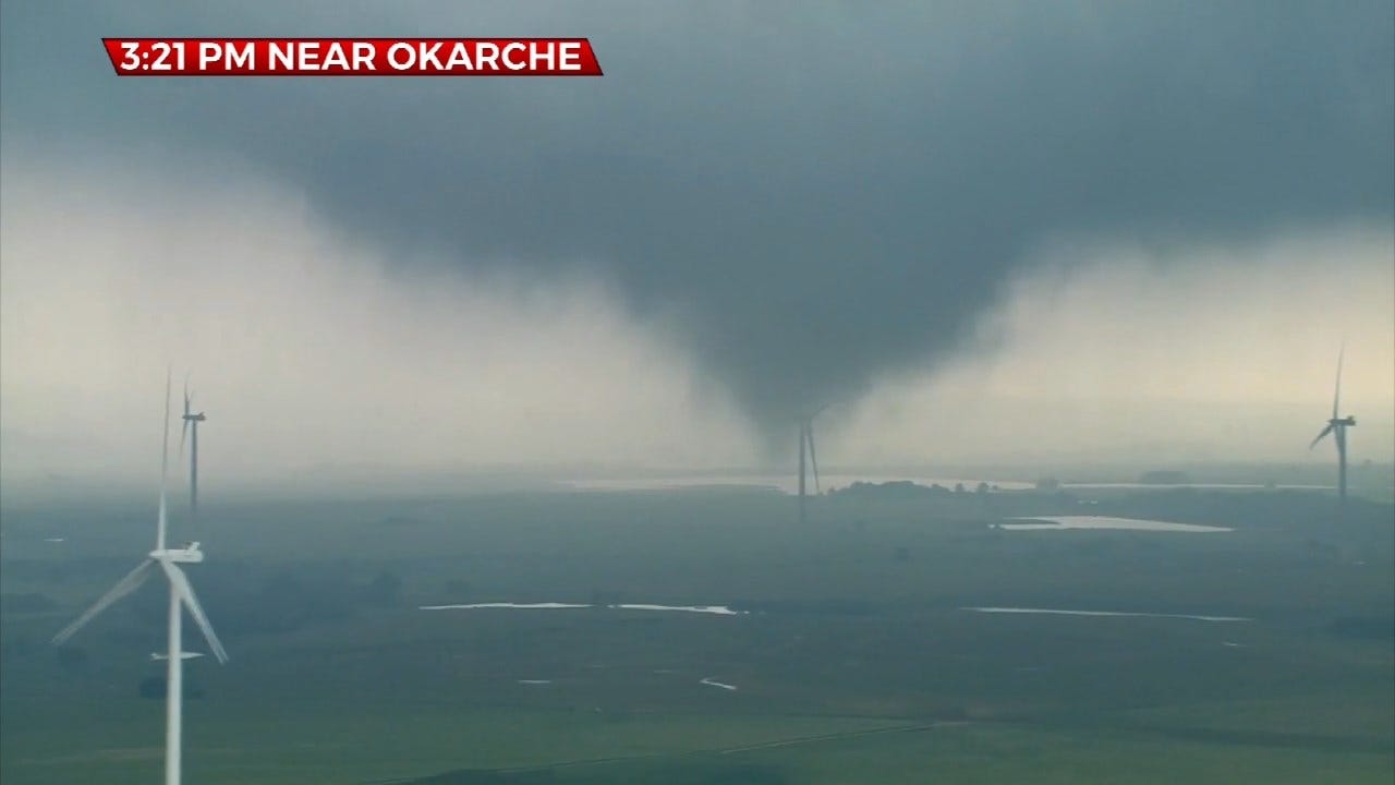 WATCH: Tornado Touches Down Near Okarche