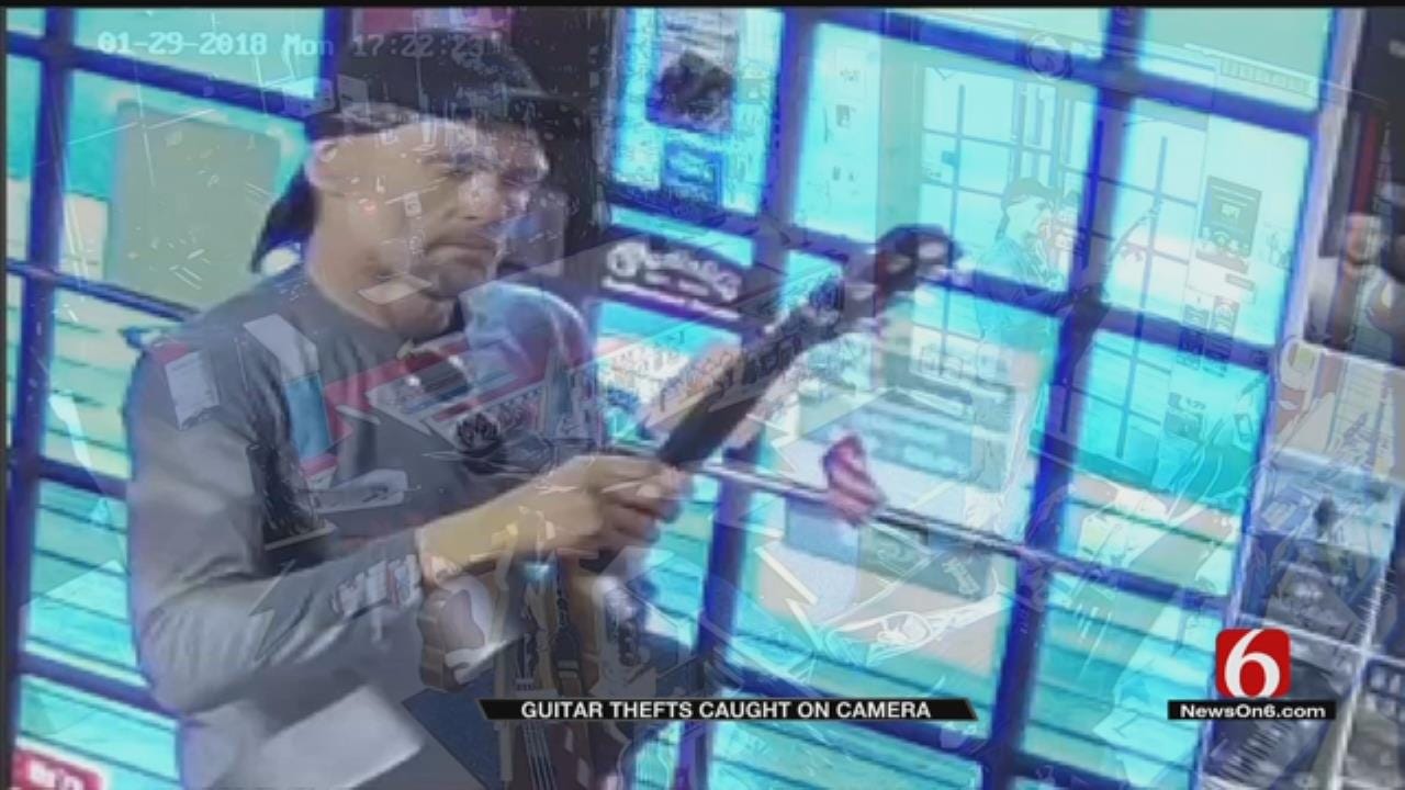 TPD On Lookout For Man Who Stole Guitars From Shop